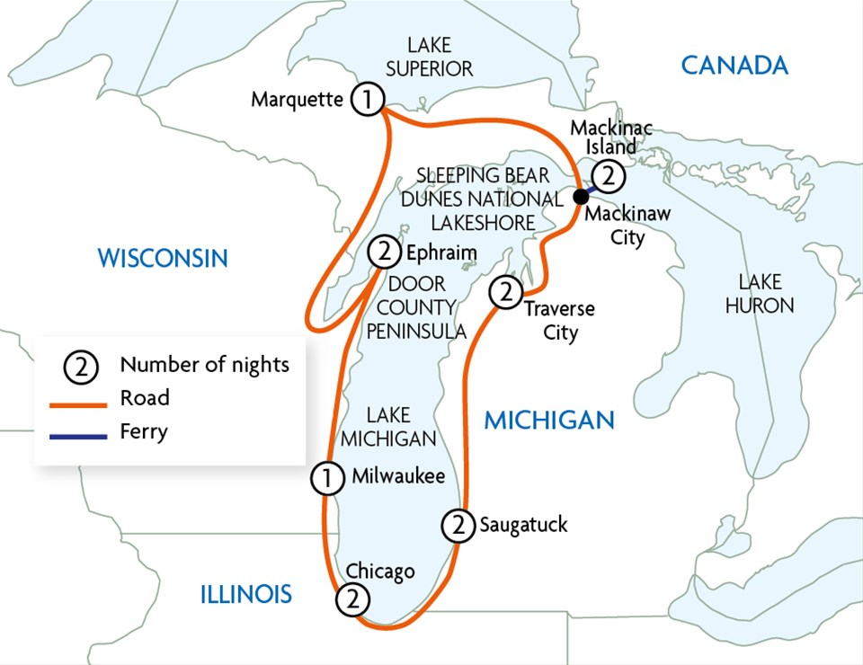 The Great Lakes Loop Touring With Trailfinders 5608